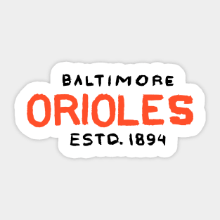 Baltimore Orioleeees 02 Sticker